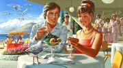 Плакат в стиле пин-ап. Автор: Валерий Барыкин