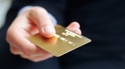 credit card in the hand