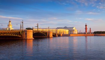 View of Saint Petersburg. Palace Bridge